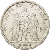 France, Hercule, 5 Francs, 1872, Paris, TTB+, Argent, KM:820.1, Gadoury:745a