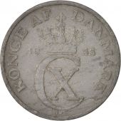 Danemark, Christian X, 5 re, 1943, Copenhagen, TB+, Zinc, KM:834a