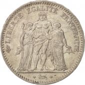 France, Hercule, 5 Francs, 1876, Paris, SUP, Argent, KM:820.1, Gadoury:745a