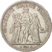 France, Hercule, 5 Francs, 1872, Paris, TTB, Argent, KM:820.1, Gadoury:745a