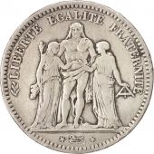 France, Hercule, 5 Francs, 1849, Bordeaux, TB+, Argent, KM:756.4, Gadoury:683