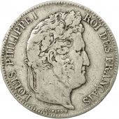 France, Louis-Philippe, 5 Francs, 1839, Lyon, VF(20-25), Silver, KM:749.4