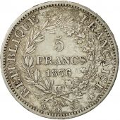 Monnaie, France, Hercule, 5 Francs, 1876, Bordeaux,TTB,Arg,KM 820.2,Gadoury:745a