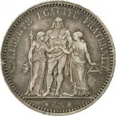 Monnaie, France, Hercule, 5 Francs,1873,Paris,TTB+,Argent,KM 820.1, Gadoury:745a