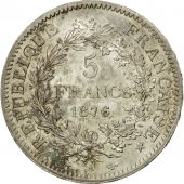 Monnaie, France, Hercule, 5 Francs, 1876,Paris,SUP,Argent,KM 820.1, Gadoury:745a