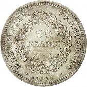 Monnaie, France, Hercule, 50 Francs, 1974, TTB+, Argent, Gadoury:882a, KM:941.2