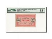 Senegal, 1 Franc, 1917, PMG Ch UNC 63, KM:2c