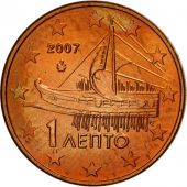 Greece, Euro Cent, 2007, MS(63), Copper Plated Steel, KM:181