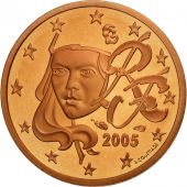 France, Euro Cent, PROOF 2005, MS(65-70), Copper Plated Steel, KM:1282