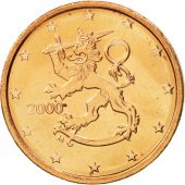 Finland, 2 Euro Cent, 2000, MS(65-70), Copper Plated Steel, KM:99