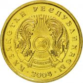 Kazakhstan, Tenge, 2004, Kazakhstan Mint, MS(65-70), Nickel-brass, KM:23