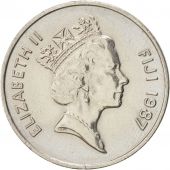 Fidji, Elizabeth II, 10 Cents, 1987, KM:52