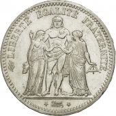 France, Hercule, 5 Francs, 1849, Paris, SUP, Argent, KM:756.1, Gadoury:683