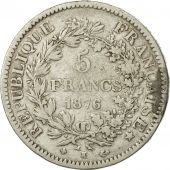 France, Hercule, 5 Francs, 1876, Bordeaux, TB+, Argent, KM:820.2, Gadoury:745a