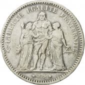 France, Hercule, 5 Francs, 1877, Bordeaux, TB+, Argent, KM:820.2, Gadoury:745a