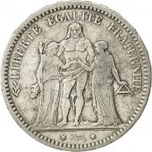 France, Hercule, 5 Francs, 1870, Paris, TB+, Argent, KM:820.1, Gadoury:745