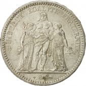 France, Hercule, 5 Francs, 1872, Paris, SUP, Argent, KM:820.1, Gadoury:745a