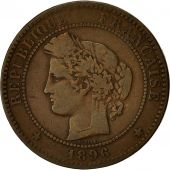 Coin, France, Cérès, 10 Centimes, 1896, Paris, Torche, VF(20-25), Bronze