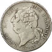 Coin, France, cu de 6 livres franois, ECU, 6 Livres, 1793, Montpellier