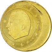 Belgium, 50 Euro Cent, 1999, Fautée - Frappe décentrée, MS(63)