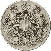 Coin, Japan, Mutsuhito, 20 Sen, 1871, Year 4, AU(55-58), Silver, KM 3