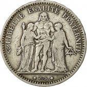 Monnaie, France, Hercule, 5 Francs, 1875, Bordeaux, TB+, Argent, KM:820.2