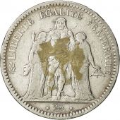 Monnaie, France, Hercule, 5 Francs, 1849, Strasbourg, TB, Argent, Gadoury:683