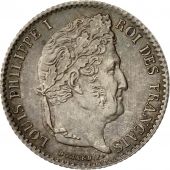 Coin, France, Louis-Philippe, 1/4 Franc, 1845, Rouen, MS(64), Silver, KM:740.2