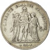 Monnaie, France, Hercule, 5 Francs, 1875, Bordeaux, TTB, Argent, Gadoury:745a