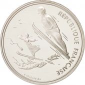 France, Albertville, 100 Francs, 1991, Ski jumpers, Silver, KM:995