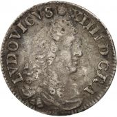 France, Louis XIV, 4 Sols dits des Traitants, 1675, Lyon, TB+, Gadoury 103