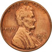 tats-Unis, Lincoln Cent, 1963, Denver, TTB, KM:201