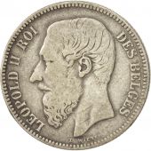 Belgique, Leopold II, 2 Francs, 2 Frank, 1866, TB, Argent, KM:30.2