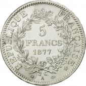 France, Hercule, 5 Francs, 1877, Paris, SPL+, Argent, KM:820.1, Gadoury:745a