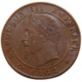 Second Empire, 1 Centime Napolon III Tte Laure