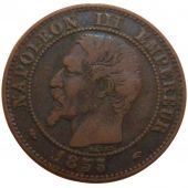 Second Empire, 2 Centimes Napolon III Tte Nue