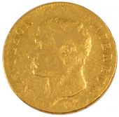 Premier Empire, 20 Francs or Napolon Ier tte nue