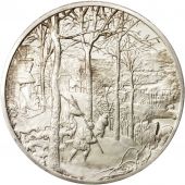 Le Retour de la Chasse de Pieter Bruegel l'Ancien, Mdaille