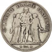 FRANCE, Hercule, 5 Francs, 1878, Bordeaux, KM:820.2, TB+, Silver, Gadoury:745a