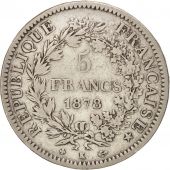 FRANCE, Hercule, 5 Francs, 1878, Bordeaux, KM:820.2, TB+, Silver, Gadoury:745a