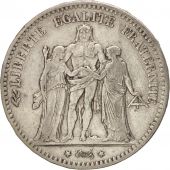 FRANCE, Hercule, 5 Francs, 1877, Bordeaux, KM:820.2, TB+, Silver, Gadoury:745a