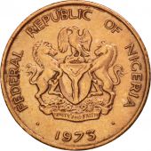 Nigria, Elizabeth II, 1/2 Kobo, 1973, TTB+, Bronze, KM:7