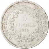 France, Hercule, 5 Francs, 1875, Bordeaux, TTB, Argent, KM:820.2, Gadoury:745a