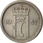 Norvge, Haakon VII, 25 re, 1957, TTB+, Copper-nickel, KM:401