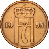 Norvge, Haakon VII, 5 re, 1953, TTB, Bronze, KM:400