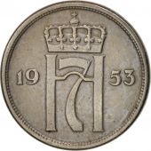 Norvge, Haakon VII, 10 re, 1953, TTB, Copper-nickel, KM:396