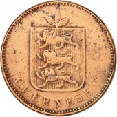 Guernsey, 4 Doubles, 1830, TTB, Cuivre, KM:2