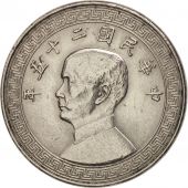 Rpublique de Chine, 10 Cents, 1 Chiao, 1936, SUP, Nickel, KM:349