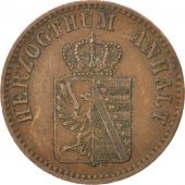 Allemagne, Anhalt-Bernburg, 3 Pfennige 1867 B, KM 98