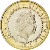 Ile de Man, Elisabeth II, 2 Pounds 2011, KM 1260